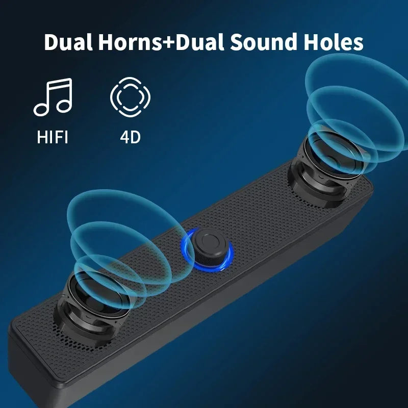 Computer Desktop High-quality 4D Surround Speaker Bluetooth Wired Dual-purpose