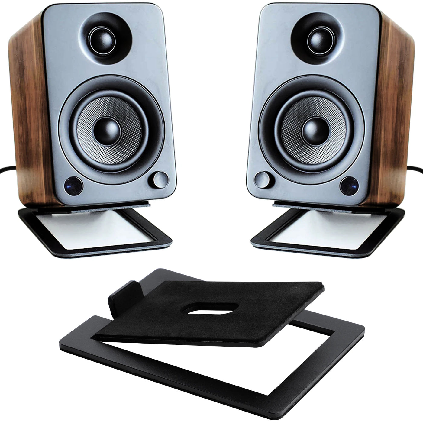 Speaker Support Base For Tabletop Speaker Bottom Stand with Shock Absorption and Enhanced Sound Quality